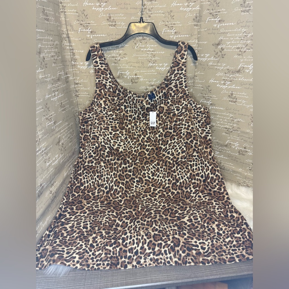 GAP Brown Leopard Print Dress